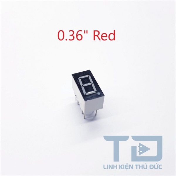 Led 7 đoạn 0.36inch đỏ 1 số dương chung