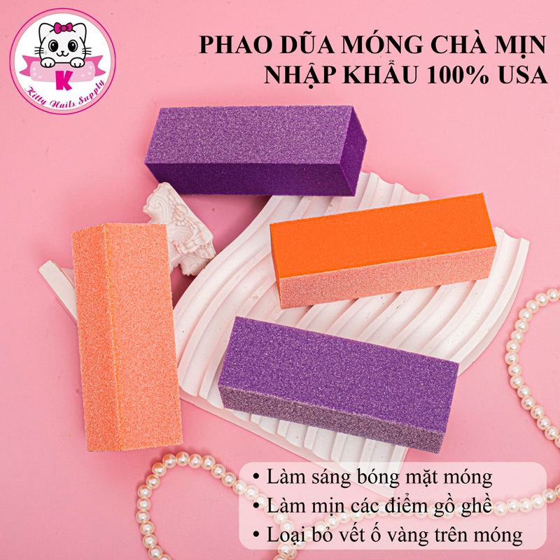Phao dũa móng, Buffer chà móng mịn hàng Mỹ nhập khẩu chuyên dùng làm nail - Kitty Nails Supply