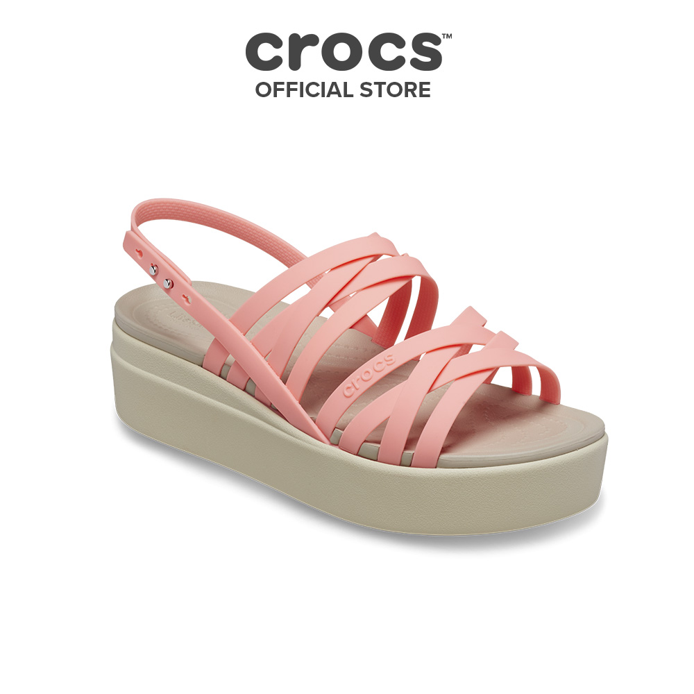 Giày Đế Xuồng Nữ Crocs Brooklyn Strappy Low