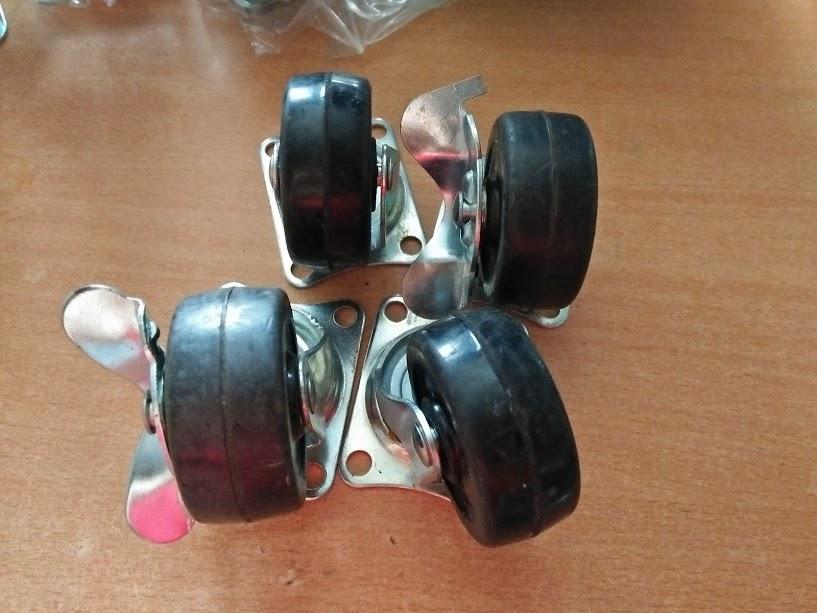 Bộ 4 bánh xe cao su 63mm