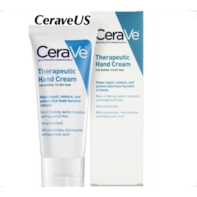 [HCM]Kem Dưỡng Da Tay Cerave Therapeutic Hand Cream 85G