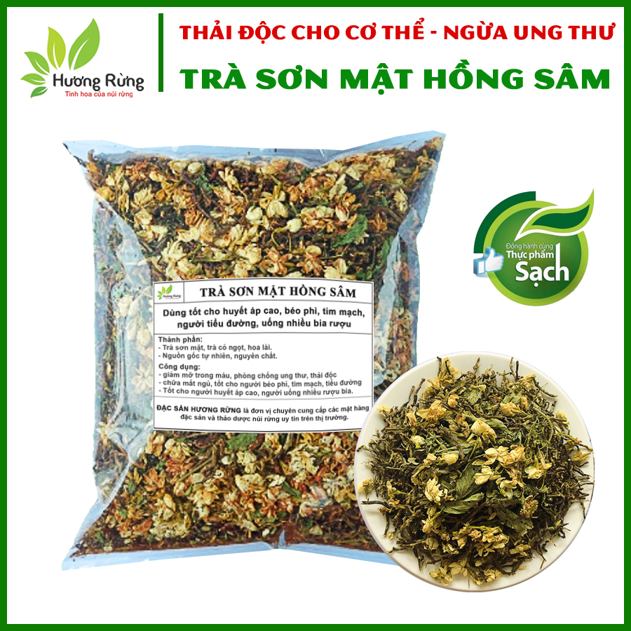 Trà sơn mật hồng sâm 500g loại ngon