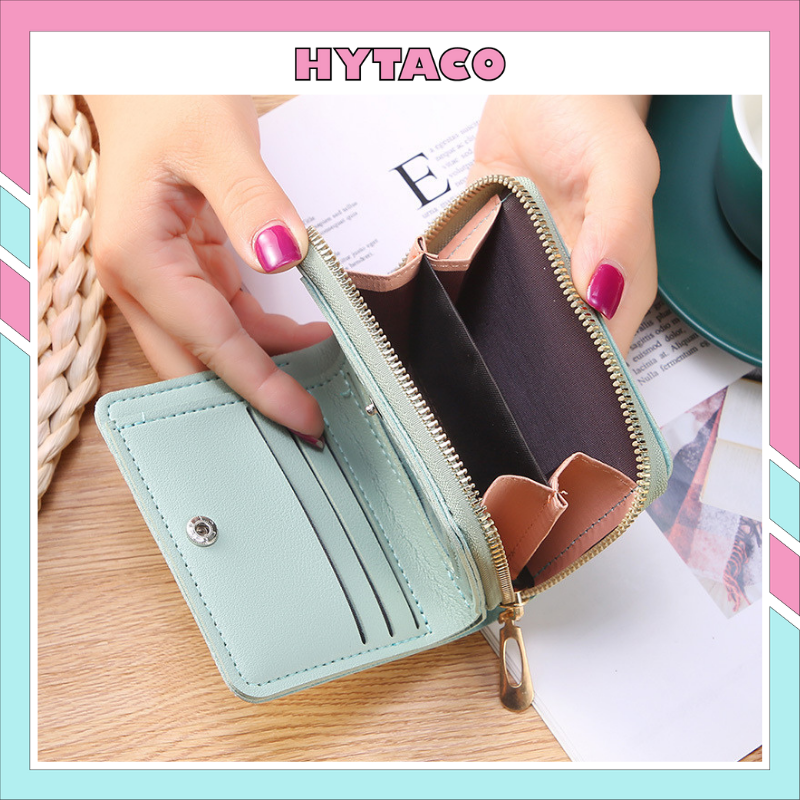 Ví nữ mini cầm tay dây kéo Hàn Quốc cao cấp sang trọng 2021 HYTACO VN27