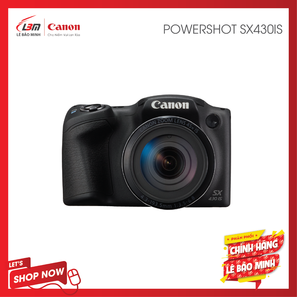 [Trả góp 0% ] MÁY ẢNH CANON POWERSHOT SX430IS ( chính hãng Lê Bảo Minh)