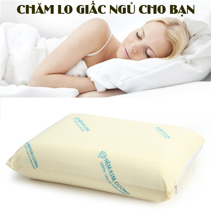 Gối nằm cao su american 40x60cm - gối nằm cao su