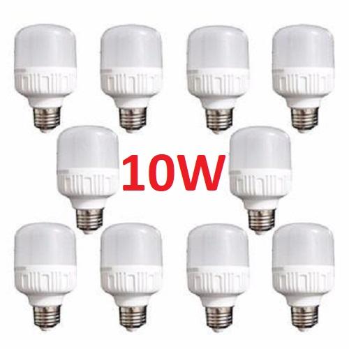 [HCM]Bộ 10 bóng đèn Led 10W cao cấp tiết kiệm điện.Nguồn đèn LED chất lượng cao suy giảm ánh sáng tuổi thọ dài.