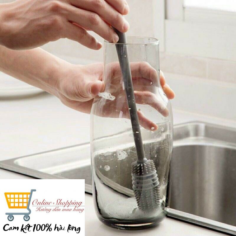Cọ rửa bình sữa cốc lọ silicol