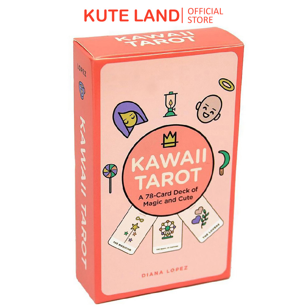Bài Tarot Kawaii Tiên Tri Cao Cấp Tặng Đá Thanh Tẩy