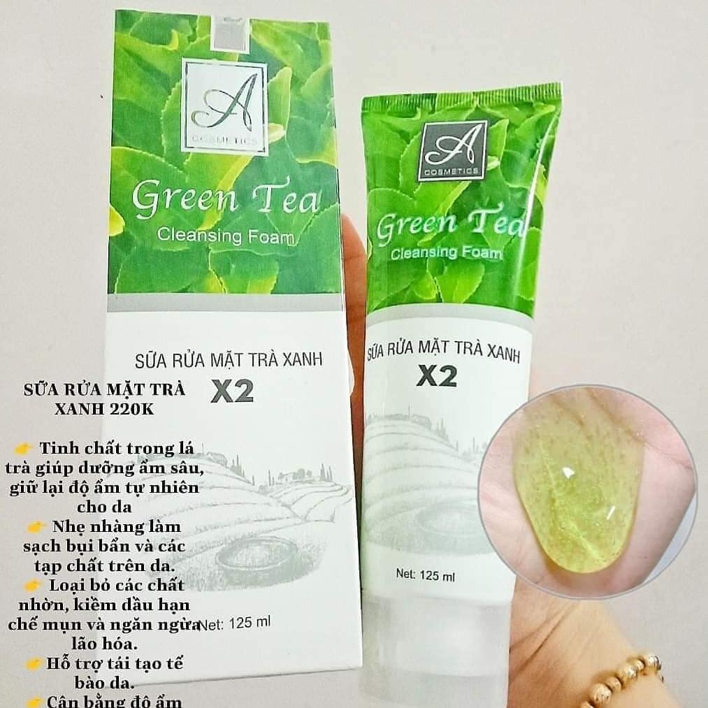 Sữa rửa mặt trà xanh x2