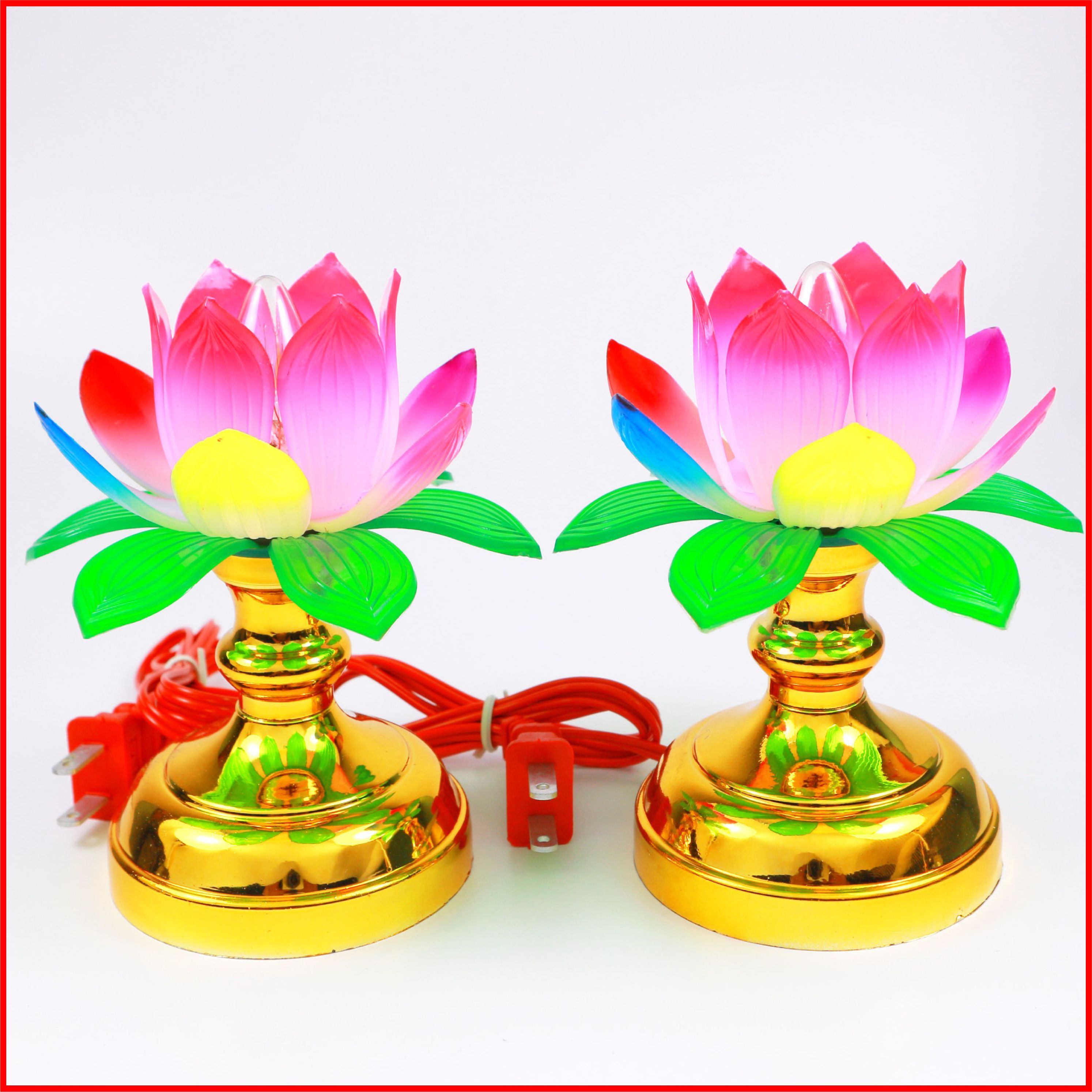 Đèn thờ hoa sen cao cấp - Đèn sen trên bàn thờ - đèn thờ gia tiên thờ phật dâng chùa - ĐÈN THỜ
