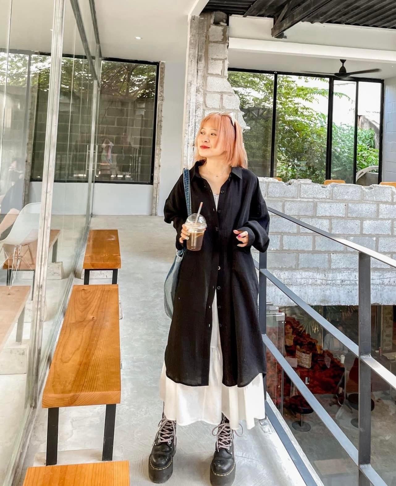 Váy sơ mi nữ dáng dài khoác ngoài sexy cá tính