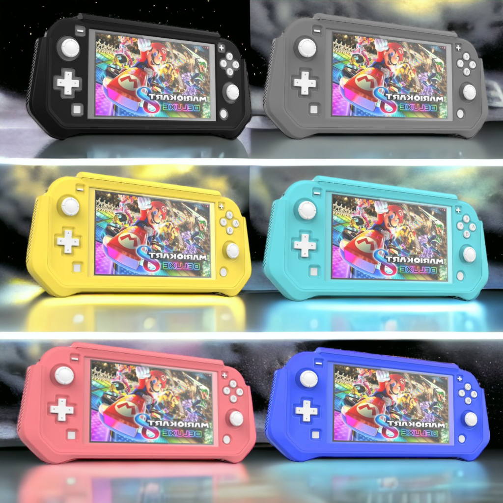 Case ốp lưng tpu bảo vệ với kính cường lực cho máy game nintendo switch lite