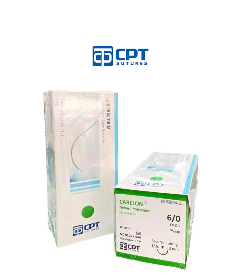 Chỉ phẫu thuật không tiêu carelon nylon cpt 01 sợi
