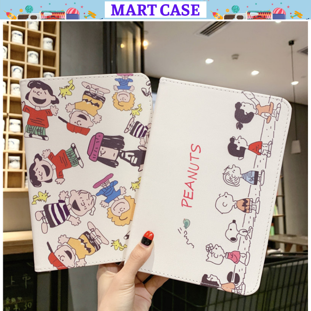 Ốp ipad bao da ipad hình PEANUTS ipad Pro 10.5/Air 3/10.2 gen 7/8...MART CASE