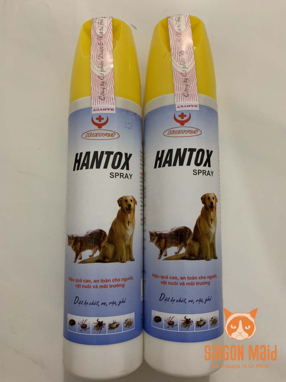 Chai xịt Hantox Spray diệt bọ chét ve chấy rận ghẻ chó mèo( 300ml )