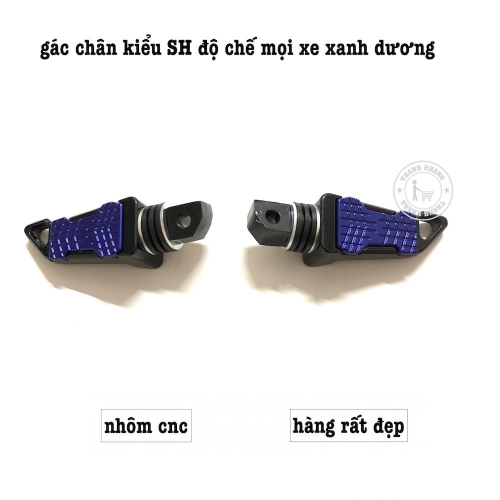 Gác chân kiểu SH độ chế cho mọi xe máy màu xanh dương thanh khang 006001618