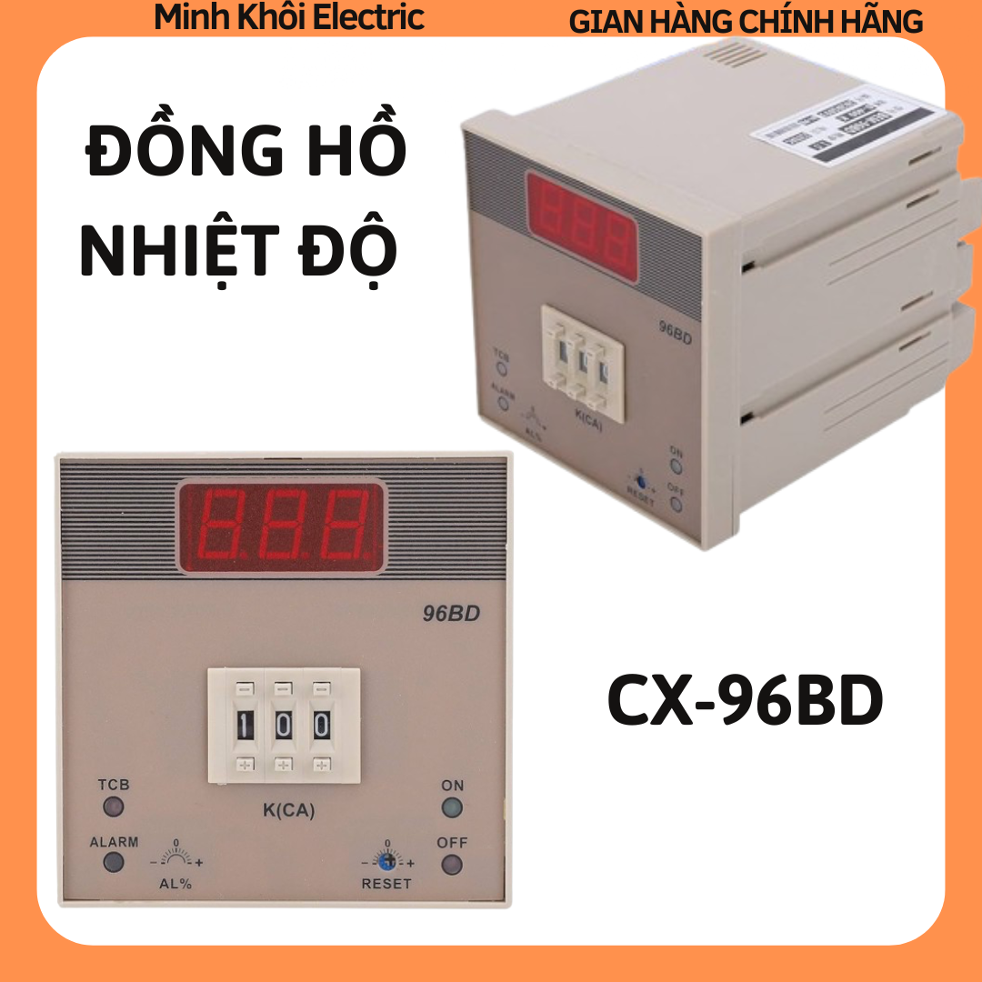 Đồng Hồ Nhiệt Độ Berm CX-96BD,bộ điều khiển nhiệt độ CX-96BD,đồng hồ hiển thị và điều khiển,nhiệt kế điện tử,bộ chỉnh nhiệt