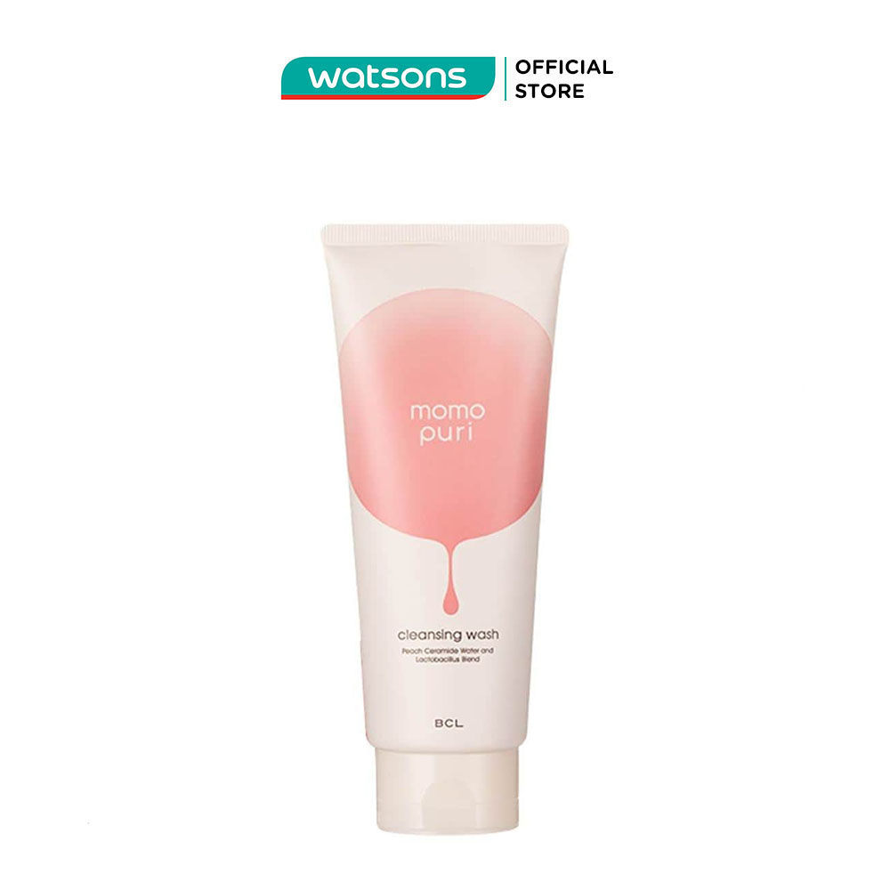 Sữa Rửa Mặt Tẩy Trang Momopuri Peach Moist Cleansing Wash Hương Đào 150g