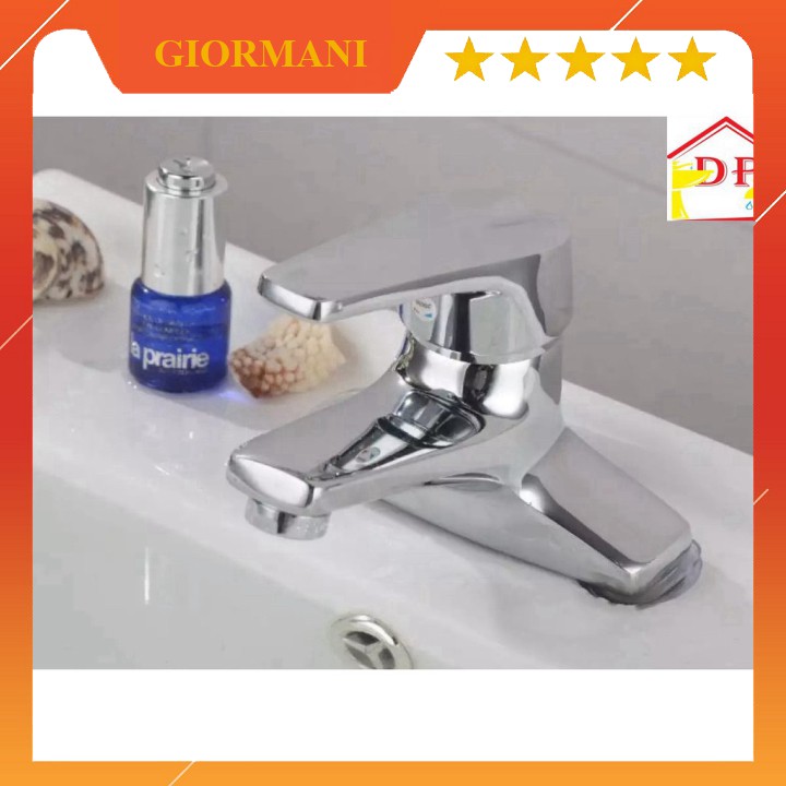 Vòi rửa mặt, vòi lavabo nóng lạnh giormani cao cấp snl07 tặng kèm đôi dây cấp