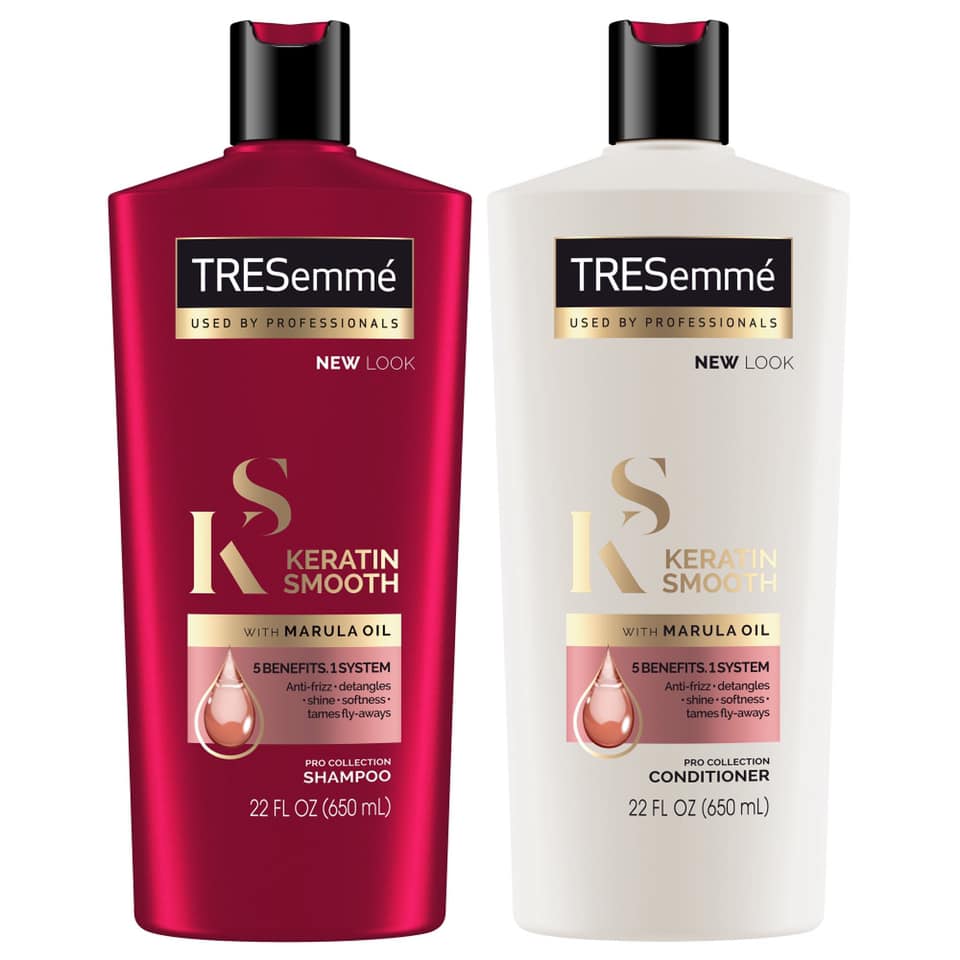 Xách tay mỹ combo gội xả tresemme keratin smooth color smooth maroccan oil 650mlx2
