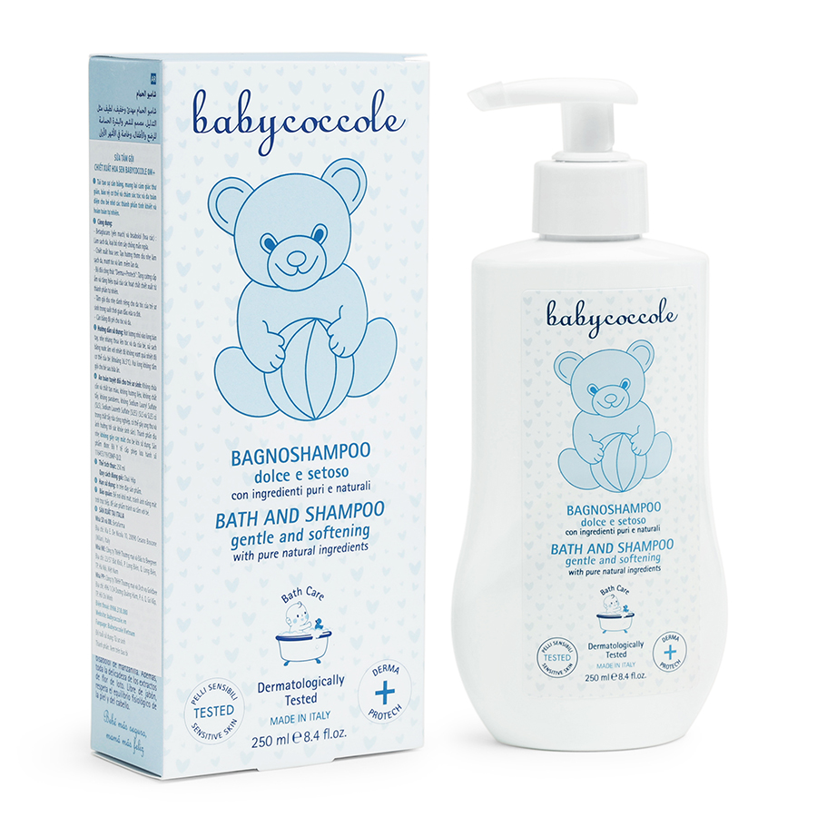 Sữa tắm gội hoa sen BABYCOCCOLE loại bỏ rôm sảy 250ml