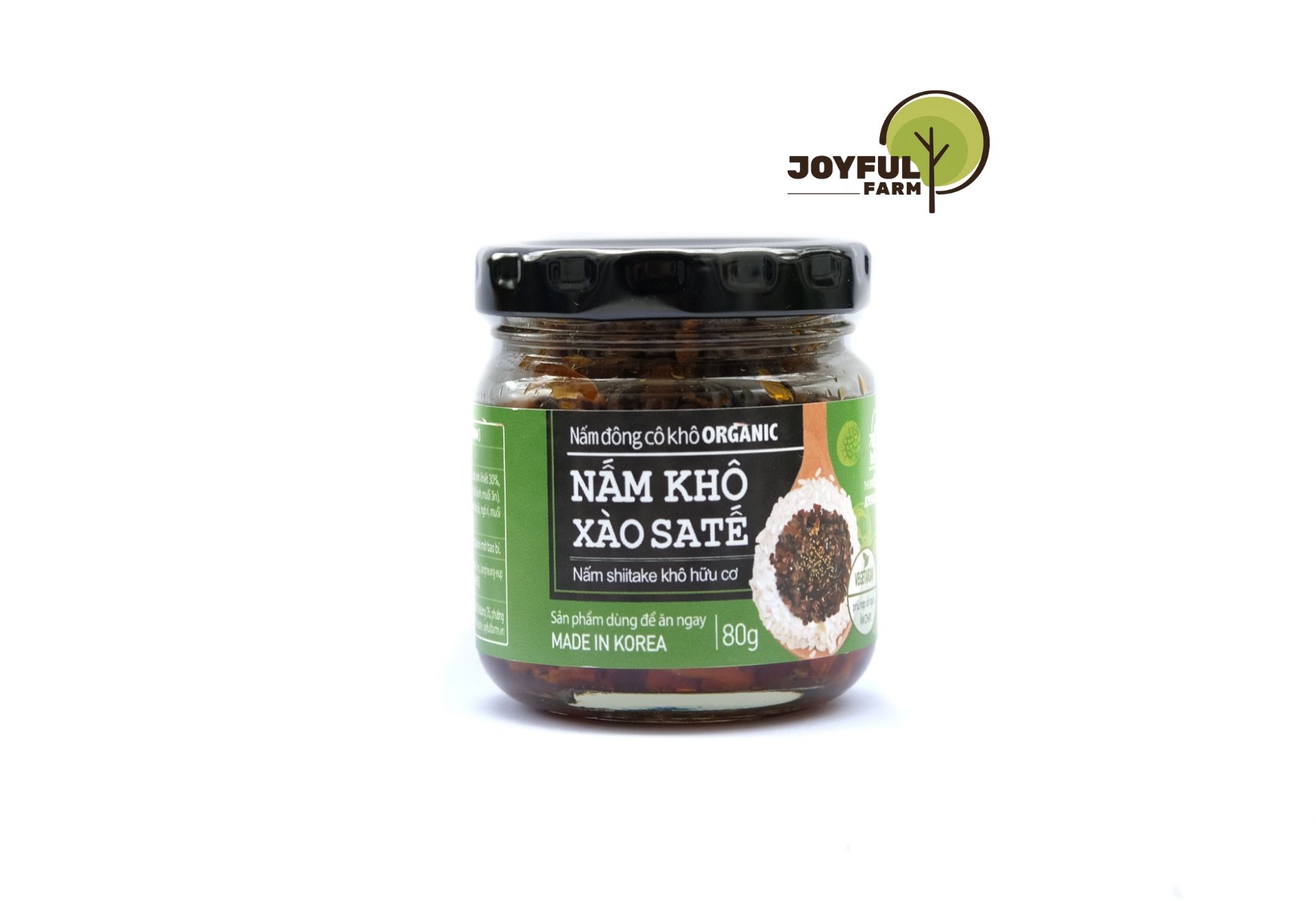 Nấm Đông Cô ORGANIC xào Sa tế CHAY/Joyfulfarm