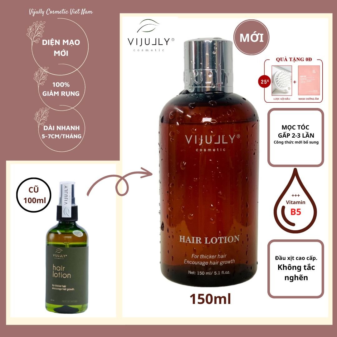 [ Mẫu Mới ]Tinh dầu bưởi vijully 100% HẾT RỤNG TÓC Tinh dầu bưởi kích mọc tóc hết rụng và dưỡng dài tóc tặng kèm vòi xịt dự phòng + quà tặng