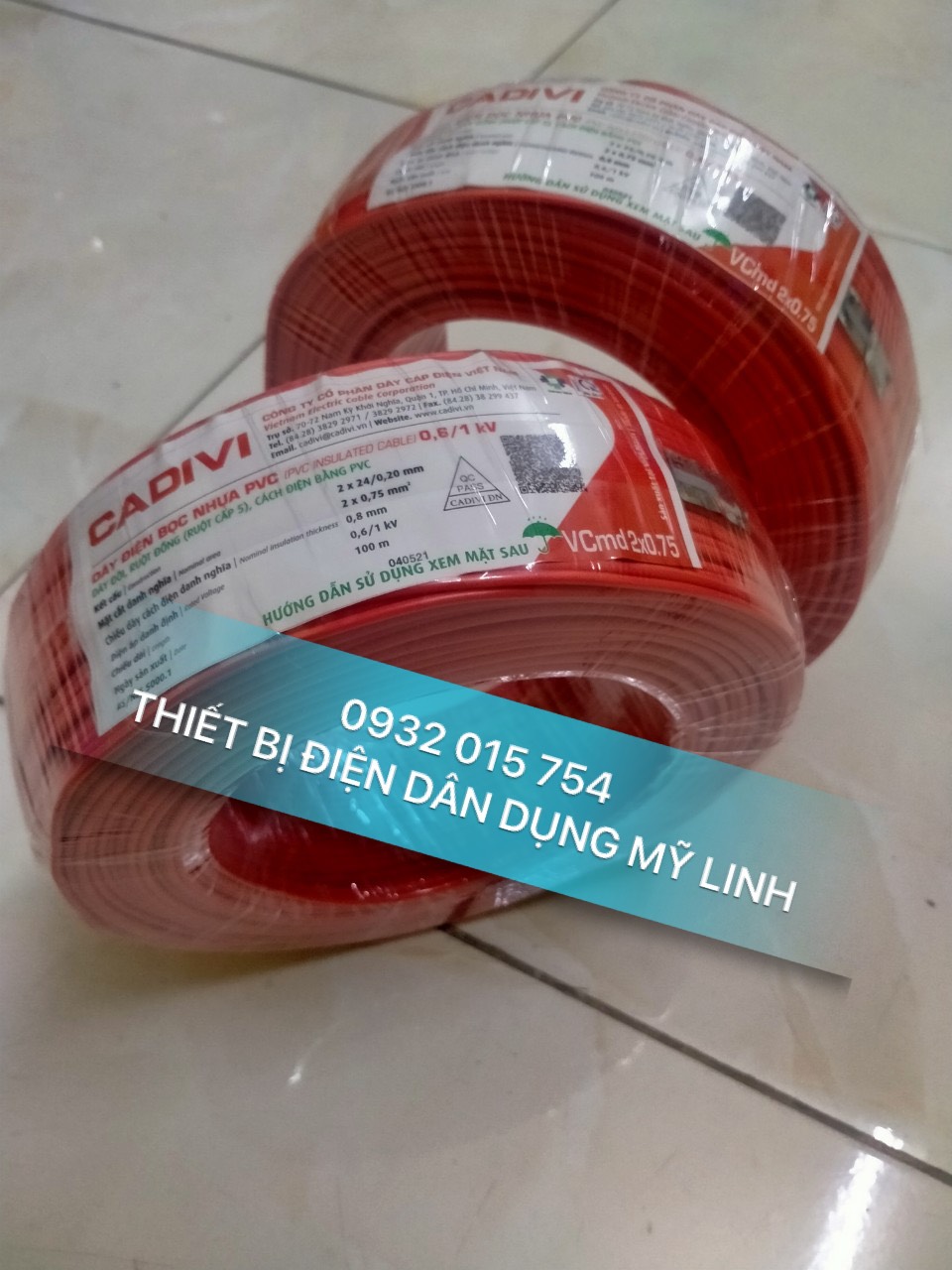 Dây đôi vcmd 2x24 0 cadivi