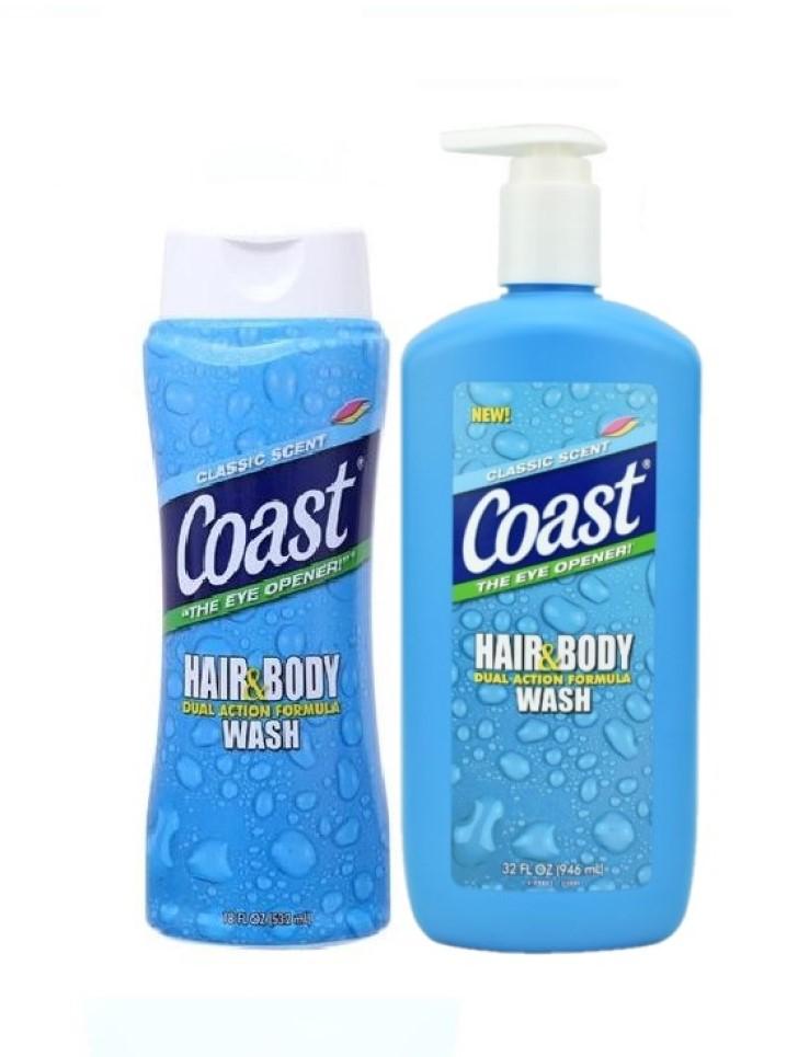 Sữa Tắm Gội Cho Nam  Coast Classic Scent Hair & Body Wash (532ml - 946ml)
