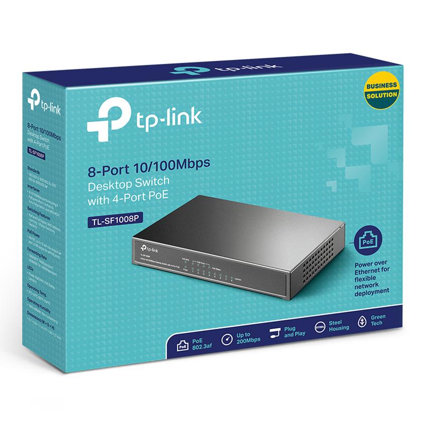Switch tplink 8p 10/100mbps tl-sf1008p