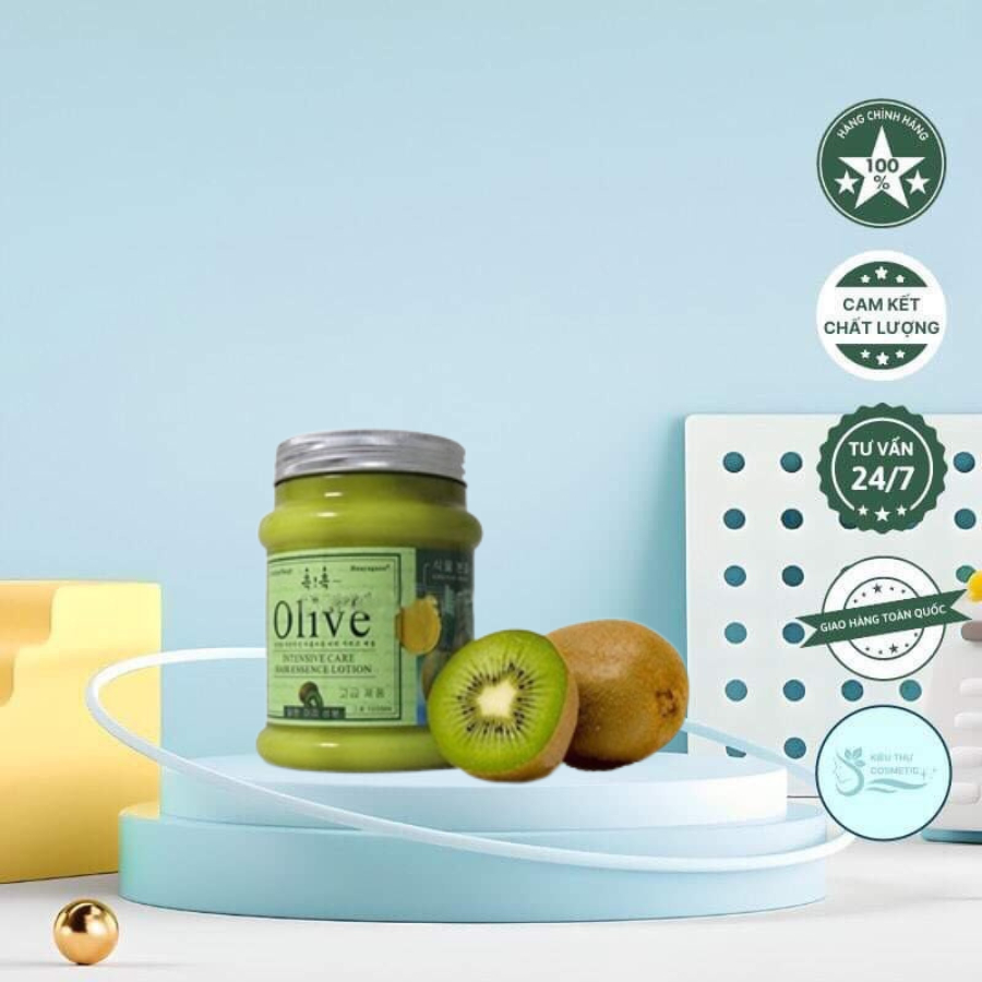 Kem Hấp Ủ Dưỡng Tóc Olive Và Trái Kiwi, Hấp Dầu Bóng Mượt Có Thể Dùng Thay Dầu Xả Tại Nhà - Giúp Phu