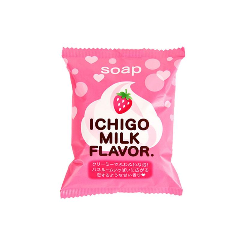 [HCM]Xà Bông Tắm Chiết Xuất Từ Sữa Và Dâu PELICAN Của Nhật - HÀNG NỘI ĐỊA NHẬT mùi hương sữa dâu thanh ngọt nhẹ nhàng dễ chịu giúp loại sạch lớp bụi bẩn và vi khuẩn trên a không gây cảm giác nhờn rít hoặc khô rít cho da.