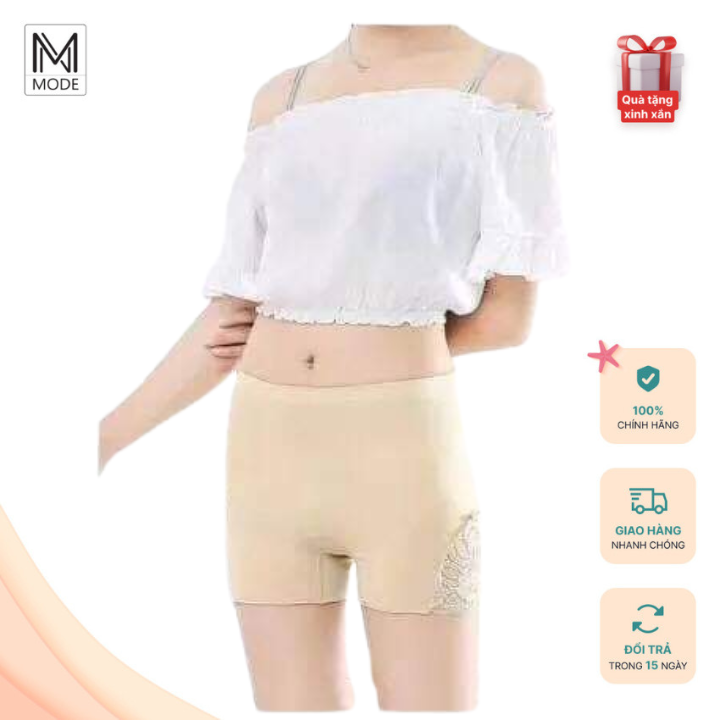 Quần Lót Mặc Trong Váy Nâng Mông Cotton Phối Ren Nhiều Màu Trung Tính Gợi Cảm - Quần Lót Đùi- Quần Lót Nữ –Ngocmode