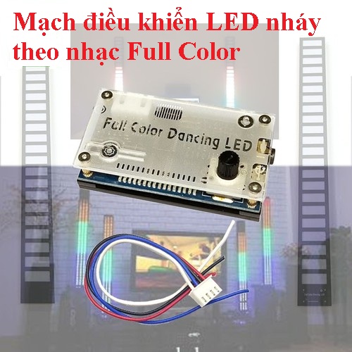 Mạch điều khiển LED nháy theo nhạc Full Color