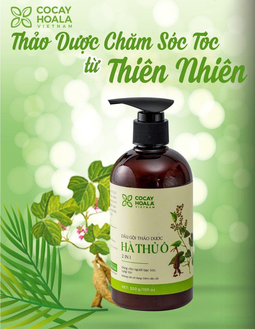{ Cỏ cây hoa lá} Dầu gội thảo dược hà thủ ô