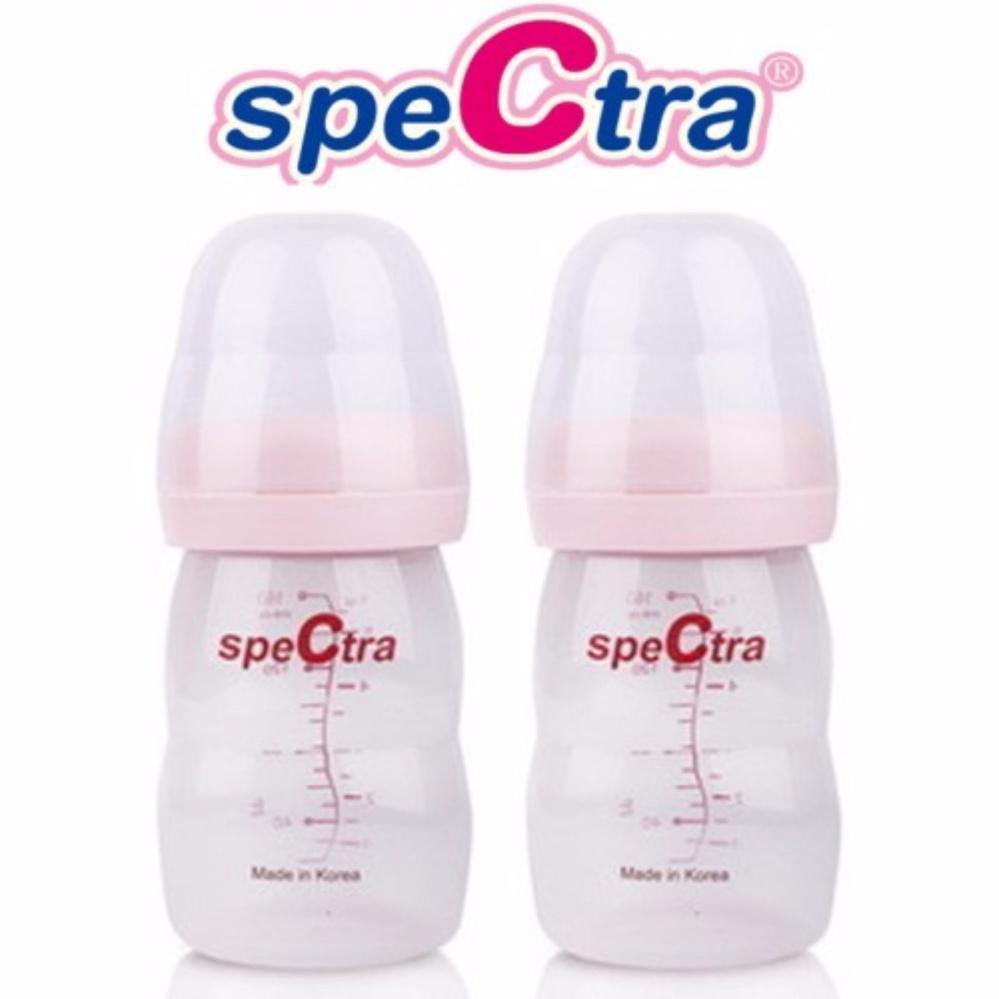 Bộ 2 bình trữ sữa cổ rộng không bpa spectra 160ml