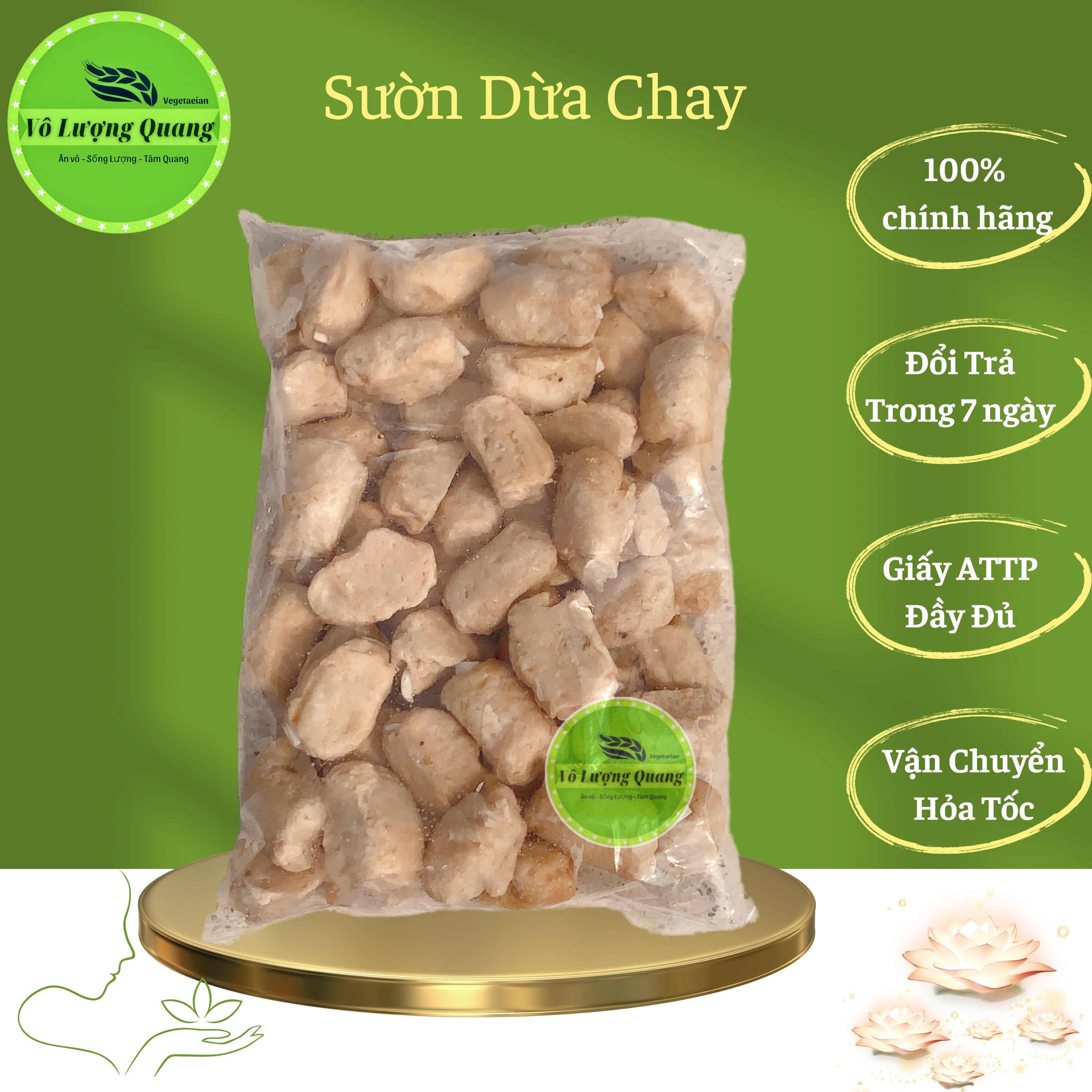 Sườn dừa chay 1kg/ Vô Lượng Quang cao cấp