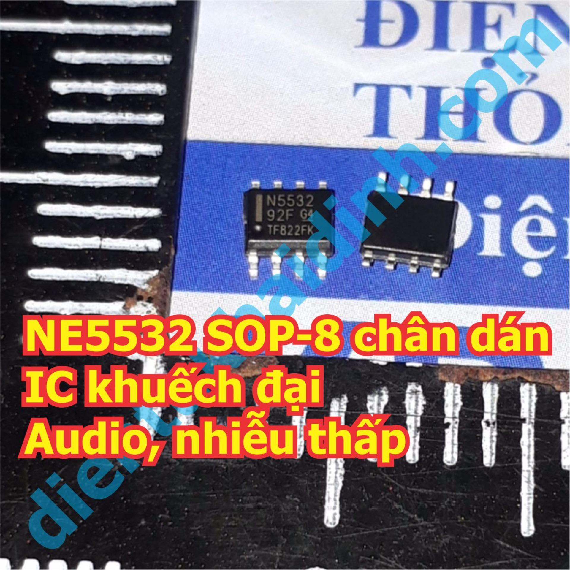 10 con NE5532 SOP-8 chân dán IC khuếch đại Audio, nhiễu thấp kde4914