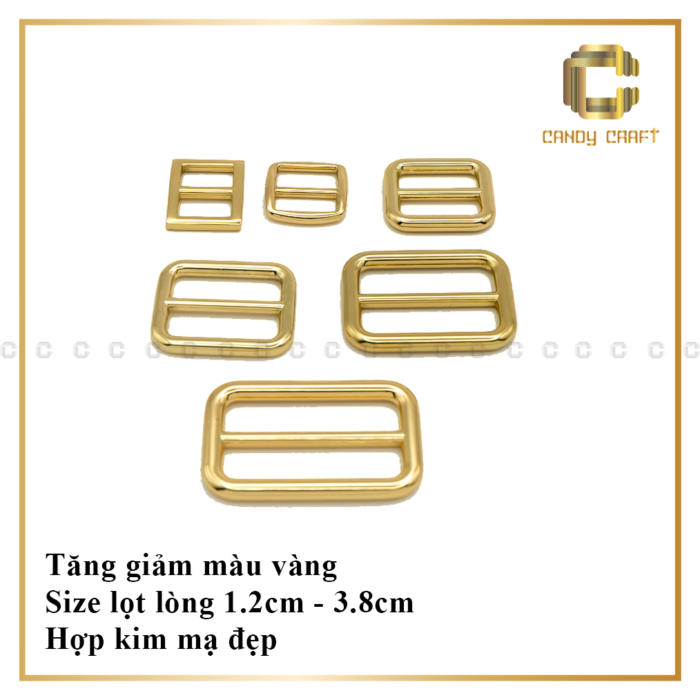 Tăng giảm màu Vàng - phụ kiện làm túi xách