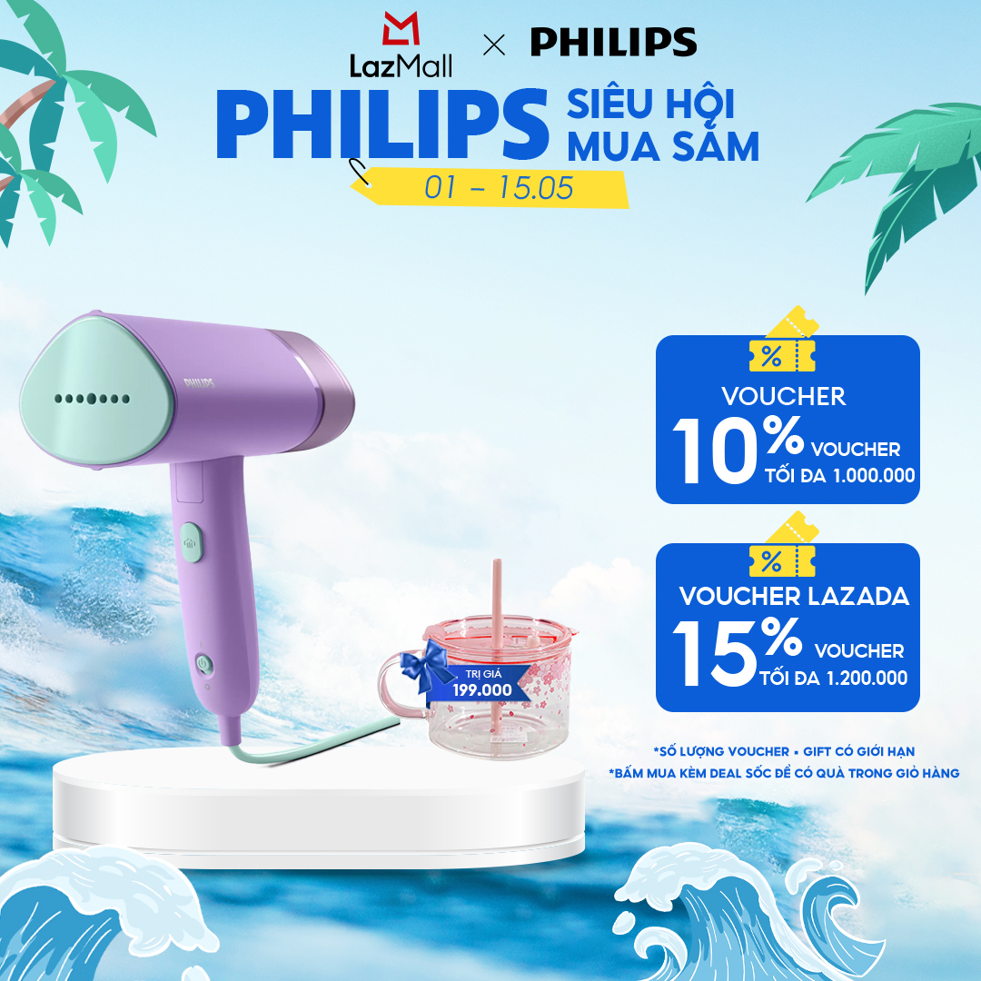 Bàn Ủi Hơi Nước Cầm Tay Philips STH3010/30 - Hàng Phân Phối Chính Hãng