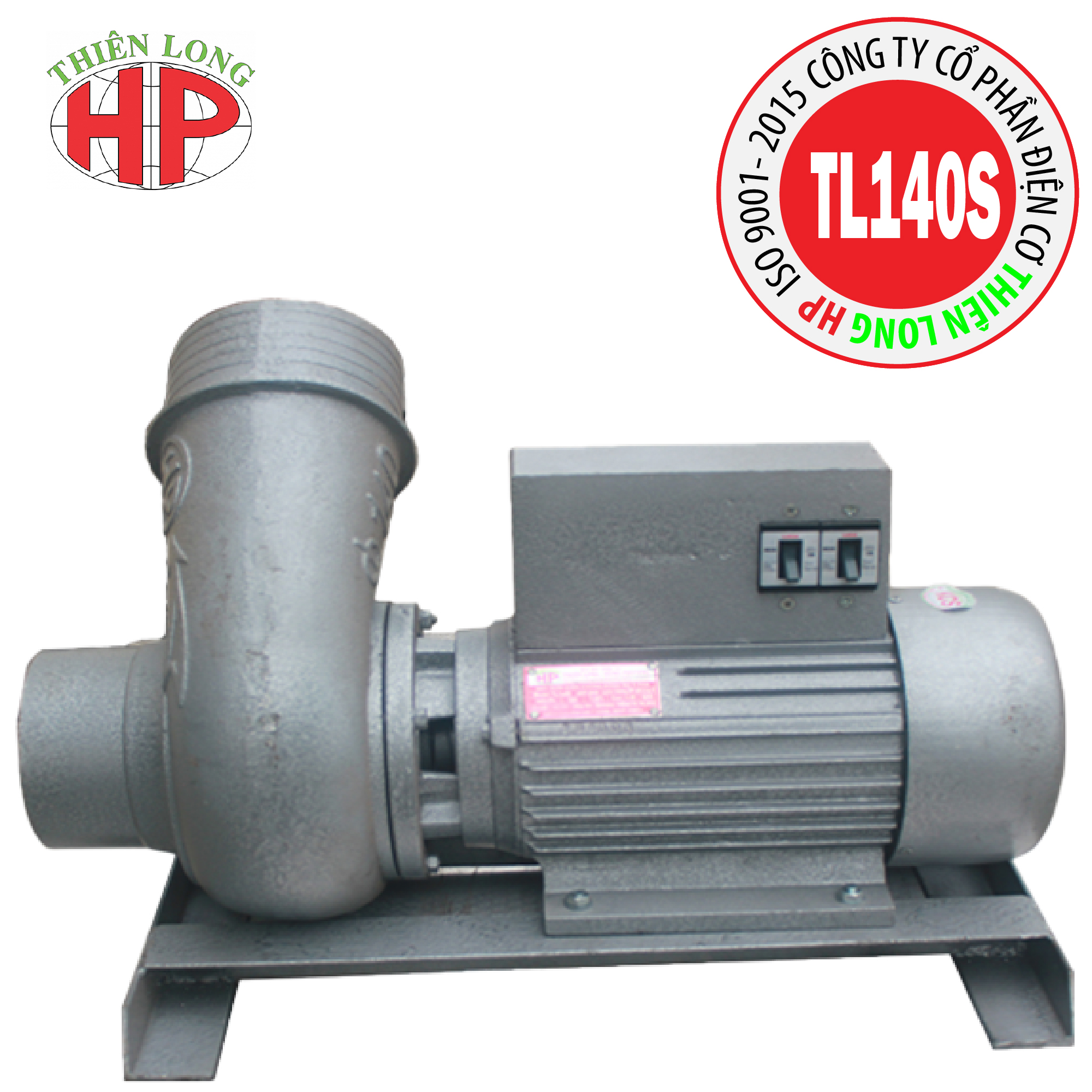 Máy bơm nước Thiên Long 4HP- 3kw 1pha phi 140 mm bơm tát hồ cá siêu khỏe chạy được điện yếu dây đồng chính hãng Thiên Long HP
