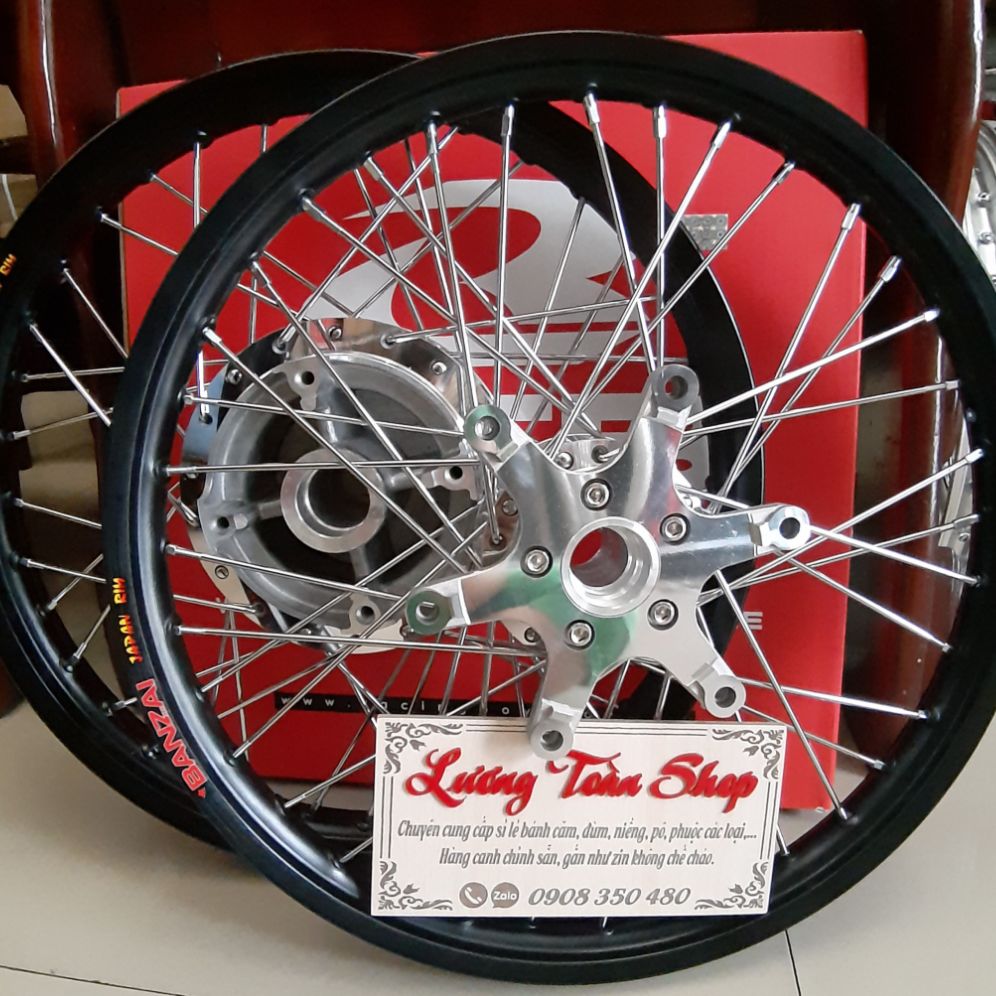 bánh căm WINNER căm đùm mạ crom niềng nhôm BANZAI thái  rút căm sẵn như hình