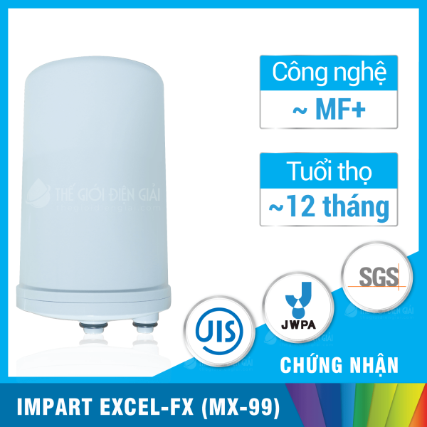 Lõi Lọc Máy Lọc Nước iON Kiềm Impart Excel-FX MX-99 Hàng Chính Hãng