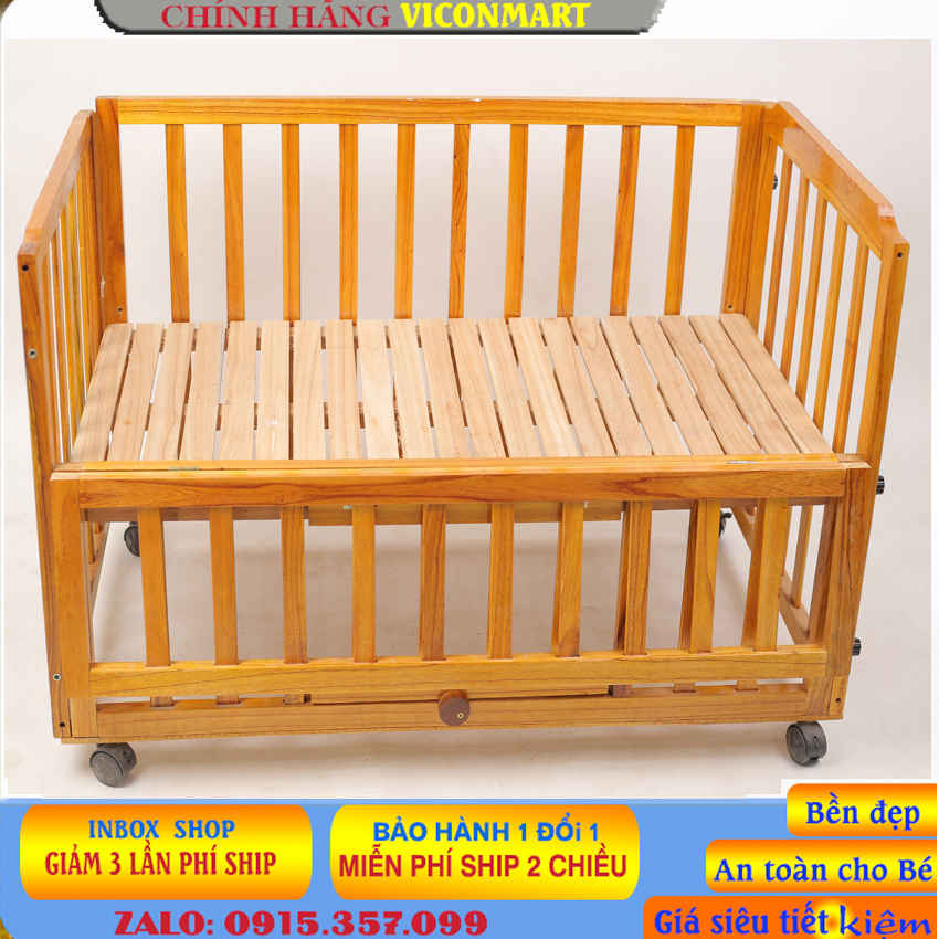 Giường cũi 2 tầng cho bé yêu  , các thanh gỗ  bo tròn láng mịn
