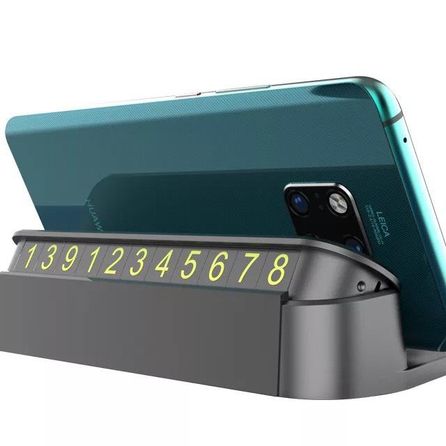 Bảng ghi số điện thoại gắn Taplo Xe hơi, ô tô Y 0220 Cao cấp kèm Khay để Smartphone - Thanh ghi số điện thoại, thẻ ghi số điện thoại