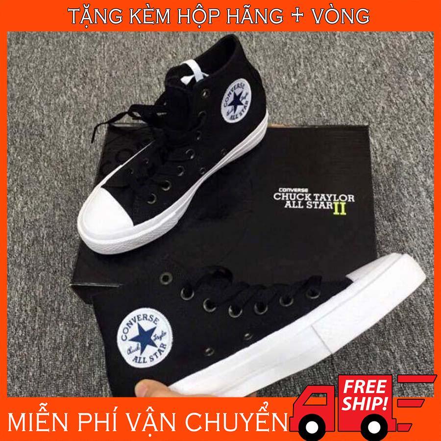 Giày Converse Chuck Taylor 2 Đen Trắng Cao Cổ