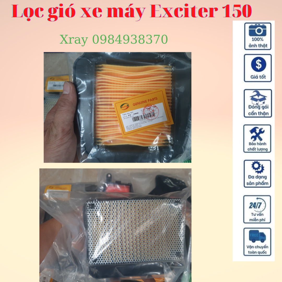 Lọc gió exciter 135, 150 yamaha