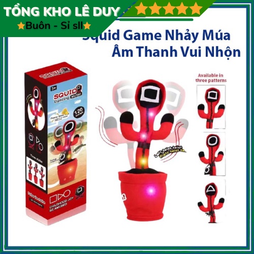 ️Squid Game️ Xương Rồng Nhảy Múa Phiên Bản Squid Game Có Đèn Nhạc, Nhại Giọng Siêu Hot