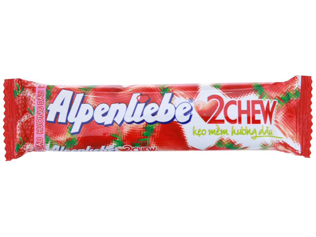 1 lốc gồm 16 thanh kẹo mềm hương dâu Alpenliebe 2Chew thanh 24.5g