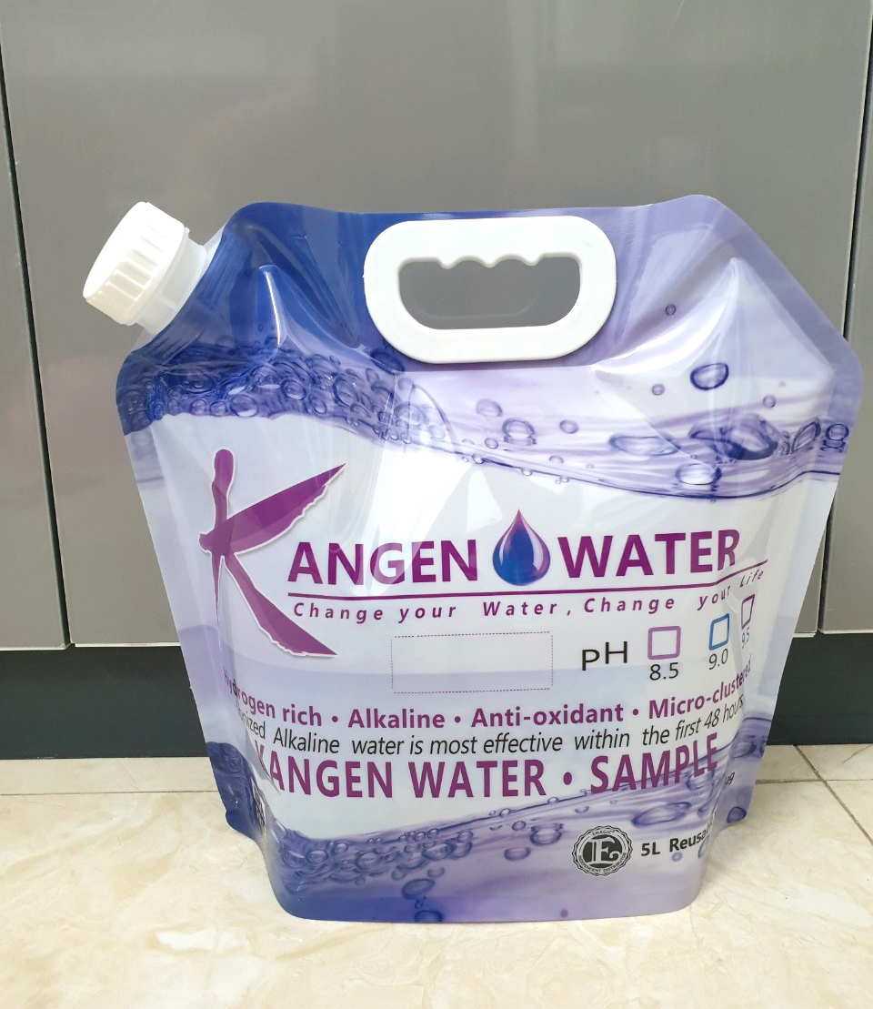 Túi đựng nước kangen-enagic 5lít chuyên dụng đựng nước ion kiềm ph 8.5-9.5